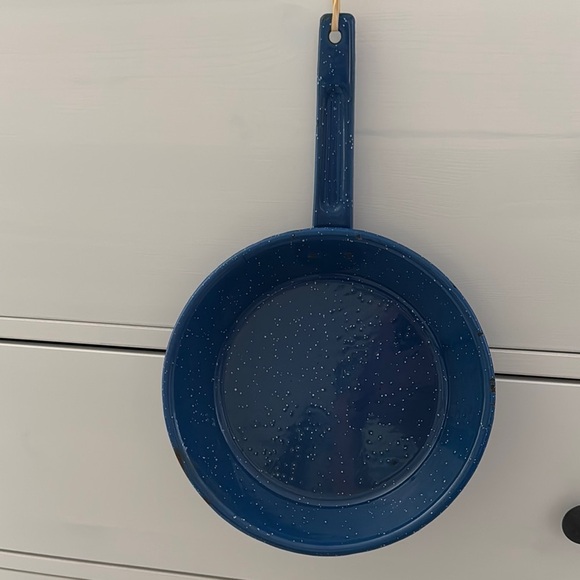 Blue Rooster Design Decorative Frying Pan - Picture 3 of 5